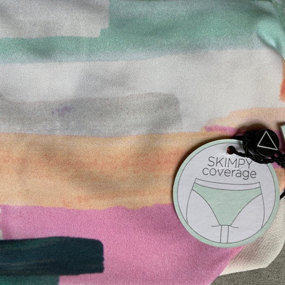 The Bikini Lab Skimpy Coverage Hipster Swim Bottoms XL EXTRA CHEEKY NWT - Picture 6 of 8